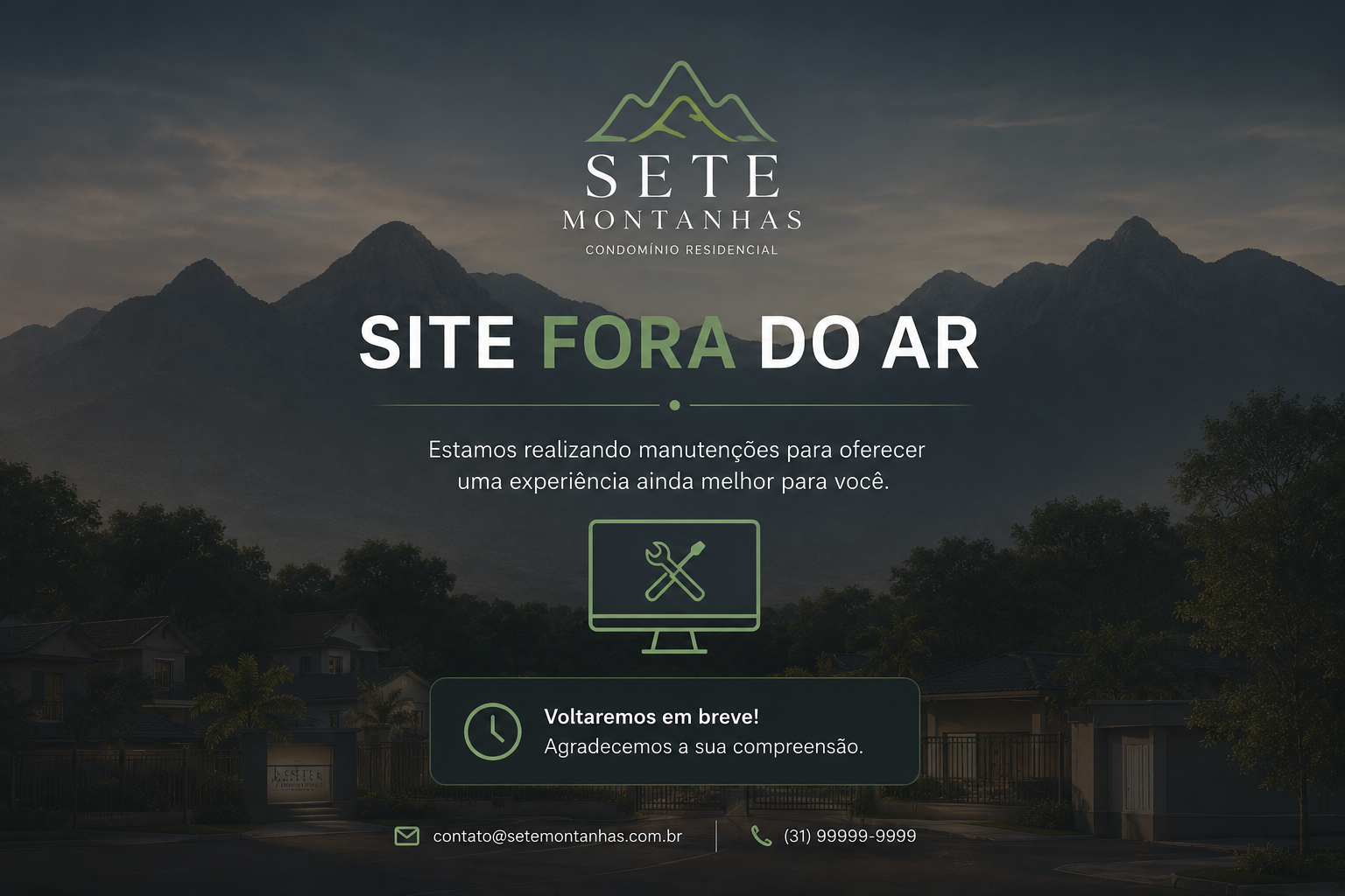 Site em manutenção